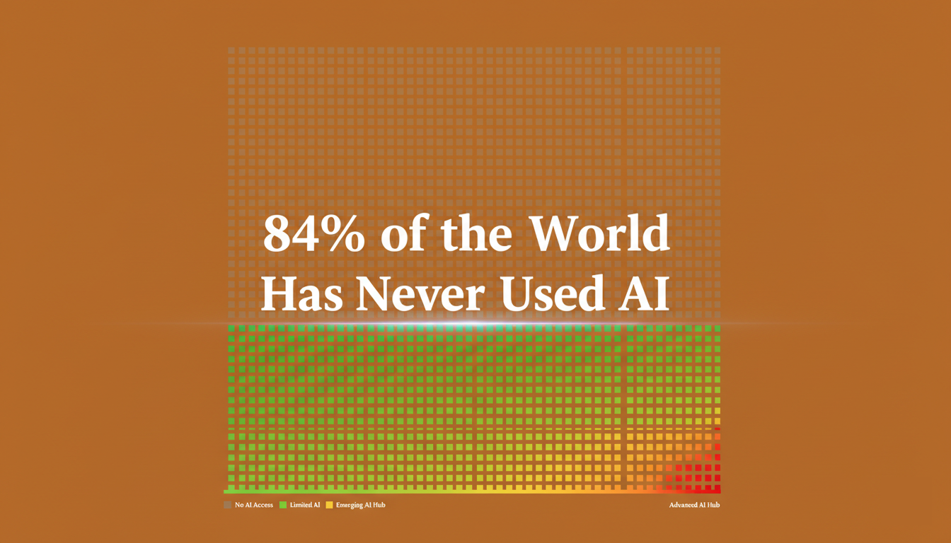 AI Adoption Gap 2026: Why 84% of the World Has Never Used AI 