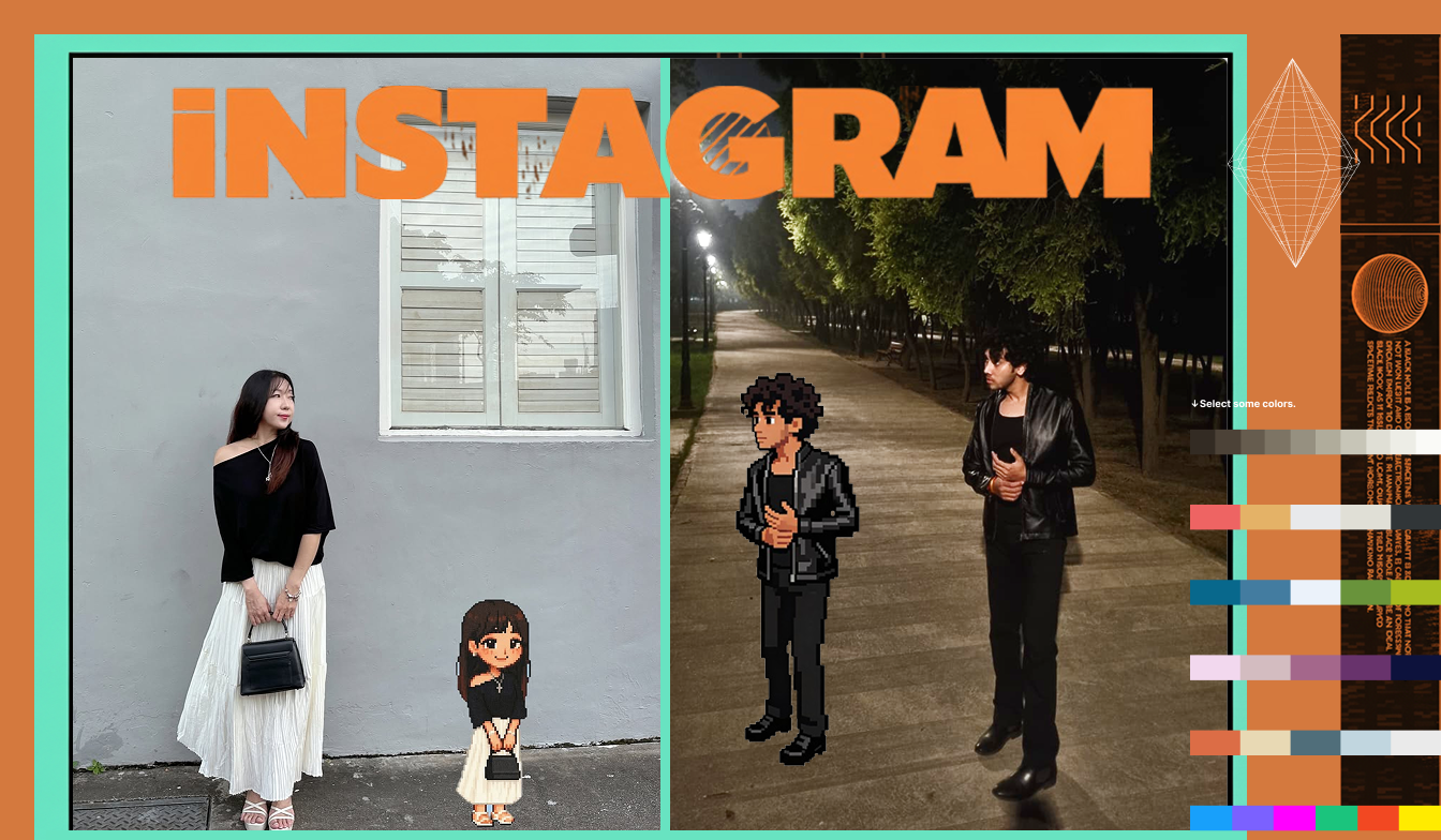 Trending instagram cartoon character prompt